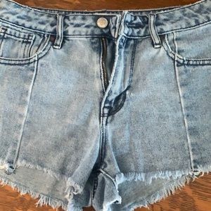Pacsun denim shorts custom embroidered